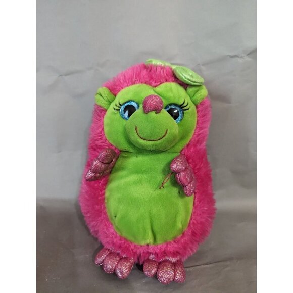 First & Main Plush Pink Hedge Hog 9” Stuffed Animal Glittery Hands Feet 8" - Picture 5 of 9
